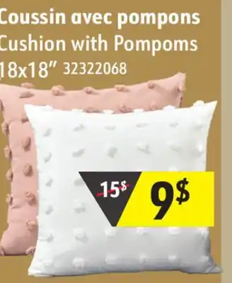 Hart Cushion with Pompoms offer