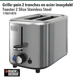 Hart BLACK & DECKER Toaster 2 Slice Stainless Steel offer