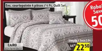 Hart CAIRO 4 Pc. Quilt Set offer