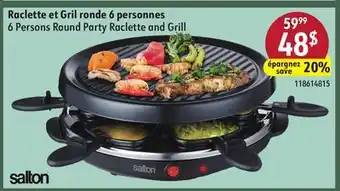 Hart Salton 6 Persons Round Party Raclette and Grill offer