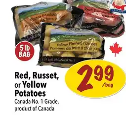 Farm Boy Red, Russet, or Yellow Potatoes offer