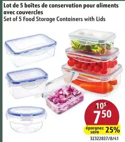 Hart Set of 5 Food Storage Containers with Lids offer