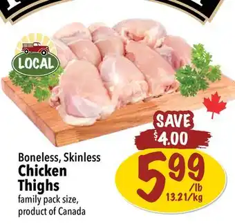 Farm Boy Boneless, Skinless Chicken Thighs offer