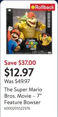 Walmart The Super Mario Bros. Movie – 7 Feature Bowser offer