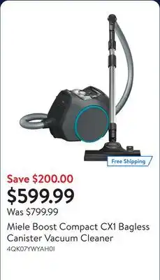 Walmart Miele Boost Compact CX1 Bagless Canister Vacuum Cleaner offer