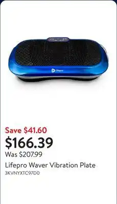 Walmart Lifepro Waver Vibration Plate offer