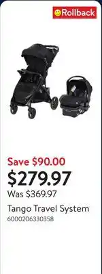 Walmart Tango Travel System offer