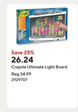 Staples Crayola Ultimate Light Board offer