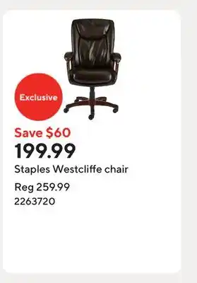 Staples Staples Westcliffe chair offer