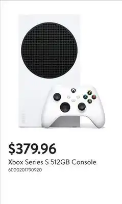 Walmart Xbox Series S 512GB Console offer