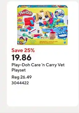 Staples Play-Doh Care 'n Carry Vet Playset offer