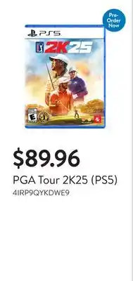 Walmart PGA Tour 2K25 (PS5) offer