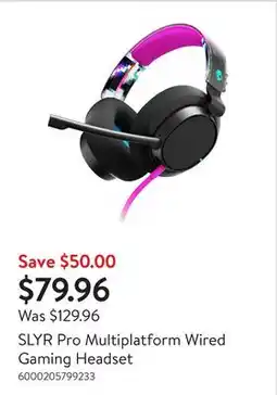 Walmart SLYR Pro Multiplatform Wired Gaming Headset offer