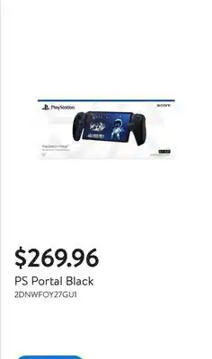 Walmart PS Portal Black offer