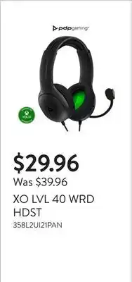 Walmart XO LVL 40 WRD HDST offer