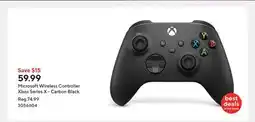 Staples Microsoft Wireless Controller Xbox Series X - Carbon Black offer