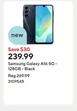 Staples Samsung Galaxy A16 5G - 128GB - Black offer