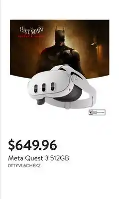 Walmart Meta Quest 3 512GB offer