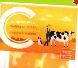 Chalo FreshCo Compliments Natural Cheddar Cheese Slices 210-230 g offer