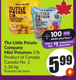 Chalo FreshCo The Little Potato Company Mini Potatoes 3 lb Product of Canada Canada No. 1 1.36 kg offer