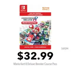 GameStop Mario Kart 8 Deluxe Booster Course Pass offer