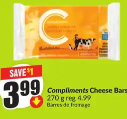 Chalo FreshCo Compliments Cheese Bars 270 g offer