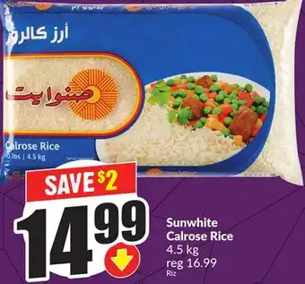 Chalo FreshCo Sunwhite Calrose Rice 4.5 kg offer