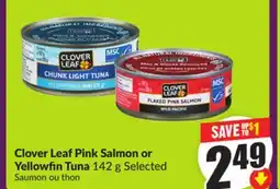 Chalo FreshCo Clover Leaf Pink Salmon or Yellowfin Tuna 142 g Selected offer