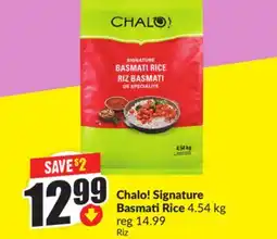 Chalo FreshCo Chalo! Signature Basmati Rice 4.54 kg offer