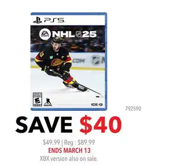 GameStop NHL 25 offer