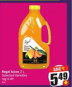 Chalo FreshCo Regal Juices 2 L Selected Varieties offer