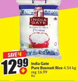 Chalo FreshCo India Gate Pure Basmati Rice 4.54 kg offer