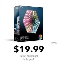 GameStop Infinity Mirror Light by Biogenik offer