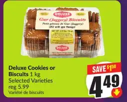 Chalo FreshCo Deluxe Cookies or Biscuits 1 kg Selected Varieties offer