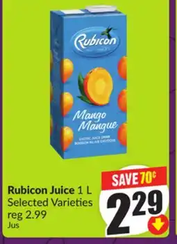 Chalo FreshCo Rubicon Juice 1 L Selected Varieties offer