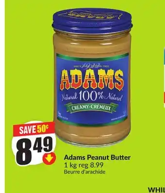 Chalo FreshCo Adams Peanut Butter 1 kg offer