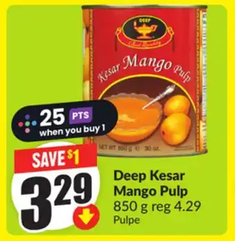 Chalo FreshCo Deep Kesar Mango Pulp 850 g offer