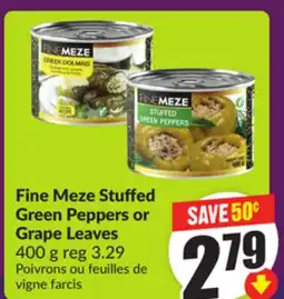 Chalo FreshCo Fine Meze Stuffed Green Peppers or Grape Leaves 400 g offer