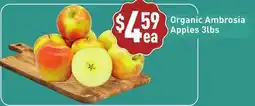 Healthy Planet Organic Ambrosia Apples offer