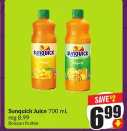 Chalo FreshCo Sunquick Juice 700 mL offer