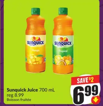 Chalo FreshCo Sunquick Juice 700 mL offer