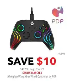 GameStop Afterglow Wave Xbox Wired Controller by PDP offer