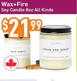 Healthy Planet Wax + Fire Soy Candle offer