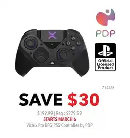 GameStop Victrix Pro BFG PS5 Controller by PDP offer