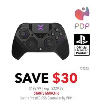 GameStop Victrix Pro BFG PS5 Controller by PDP offer