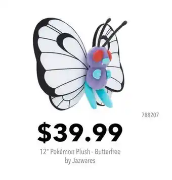 GameStop 12 Pokémon Plush - Butterfree by Jazwares offer