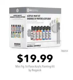 GameStop Mini Fig 16 Piece Acrylic Painting Kit by Biogenik offer