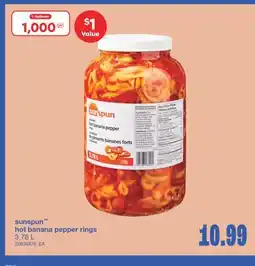 Wholesale Club HOT BANANA PEPPER RINGS, 3.78 L offer