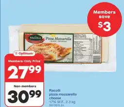 Wholesale Club PIZZA MOZZARELLA CHEESE, 17% M.F., 2.3 KG offer