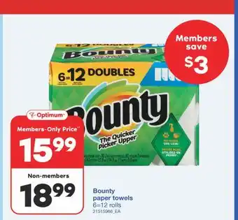 Wholesale Club PAPER TOWELS, 6=12 ROLLS offer